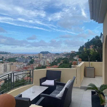דירה Appartement-nice 01 Vue - Panoramique Wifi-parking- Climatisation *