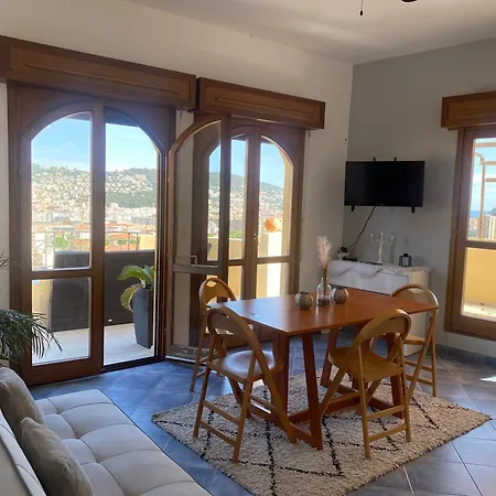 דירה Appartement-nice 01 Vue - Panoramique Wifi-parking- Climatisation