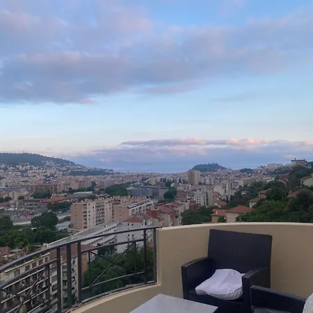 公寓 Appartement-nice 01 Vue - Panoramique Wifi-parking- Climatisation
