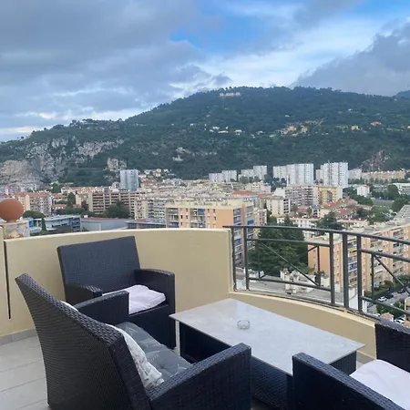 Appartement-nice 01 Vue - Panoramique Wifi-parking- Climatisation 公寓 *